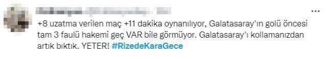 'Rize'de kara gece' etiketi gündemin zirvesine oturdu! Galatasaray maçının hakemine benzeri görülmemiş tepki