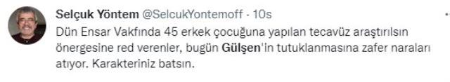 Ünlü isimler, Gülşen'in tutuklanmasına tepki gösterdi