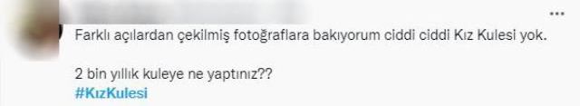 Restorasyonda olan Kız Kulesi'nin son görüntüleri sosyal medyada gündem oldu