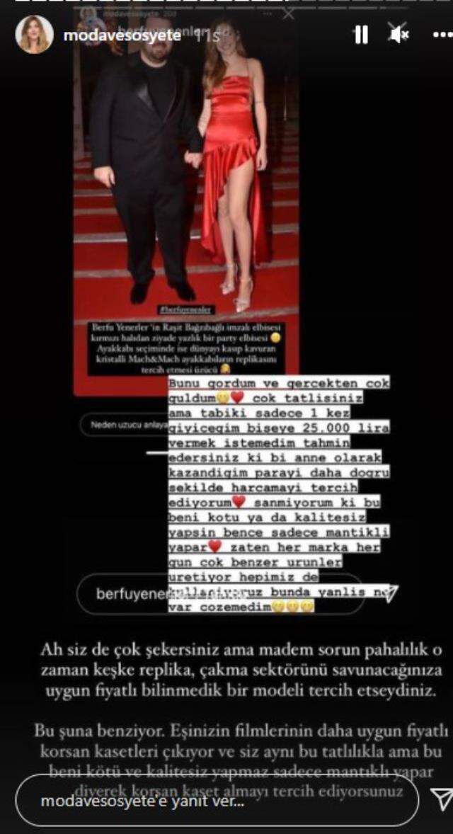 Berfu Yenenler, kıyafetini beğenmeyen fenomen Pelin Kaya ile birbirine girdi