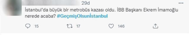 Avcılar'daki metrobüs kazası sonrası Ekrem İmamoğlu sosyal medyada gündem oldu