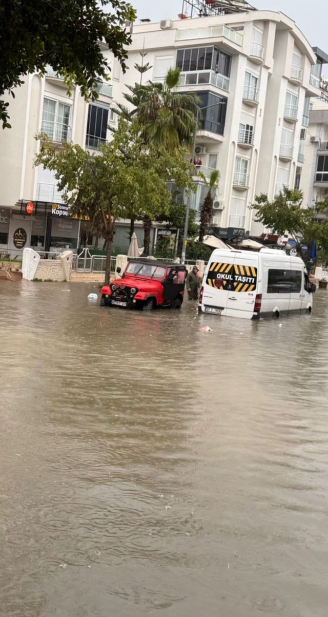Kenti sel aldı, dünyaca ünlü sahilde kıyıya dana vurdu