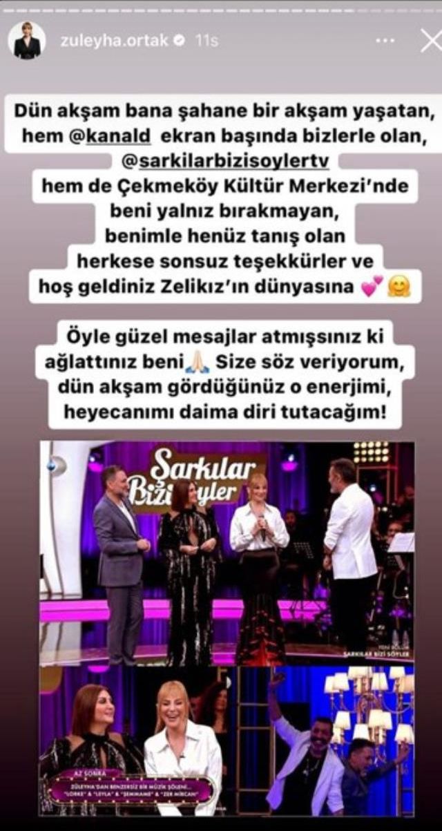 Zeliha Ortak, Kanal D ekranlarında Kürtçe şarkılar söyleyerek izleyicileri coşturdu