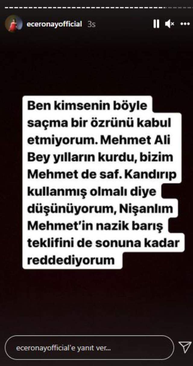 Mesajları ifşa olan Mehmet Ali Erbil, Ece Ronay'ın nişanlısıyla video paylaştı