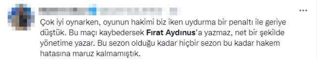 Dev derbide Beşiktaşlılara saç baş yolduran an! Fırat Aydınus'a öfkeleri çok büyük