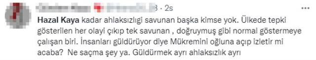 Mükremin Gezgin'e sahip çıkan Hazal Kaya, Tiwtter'da linç ediliyor