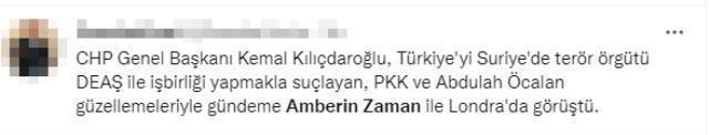 Kılıçdaroğlu'nun Londra'da Amberin Zaman ile görüşmesi tartışma yarattı