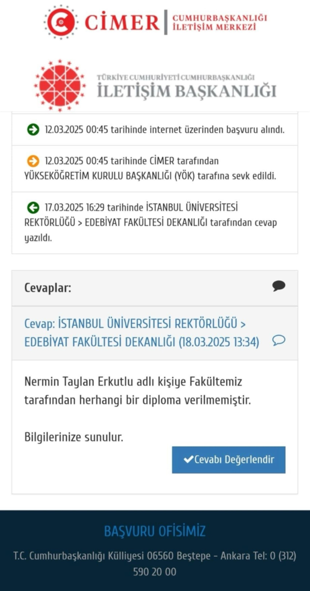 Nermin Taylan Erkutlu'nun Diploması Tartışma Konusu Oldu