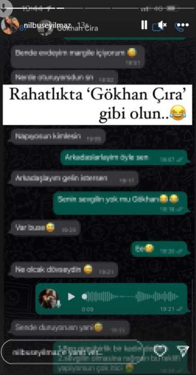 Boşandıktan sonra yeni ilişkiye başlayan Gökhan Çıra'nın bir kadının attığı mesajlar ifşa oldu