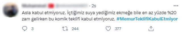 Hükümetin memurlar için önerdiği zam teklifi memnun etmedi! Sosyal medyada tepki yağıyor