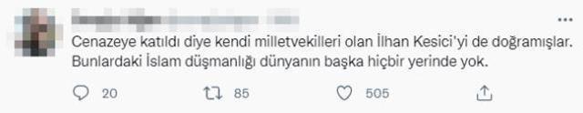 CHP'li vekil İlhan Kesici'nin Mahmut Ustaosmanoğlu'nun cenazesine katılması büyük tartışma yarattı
