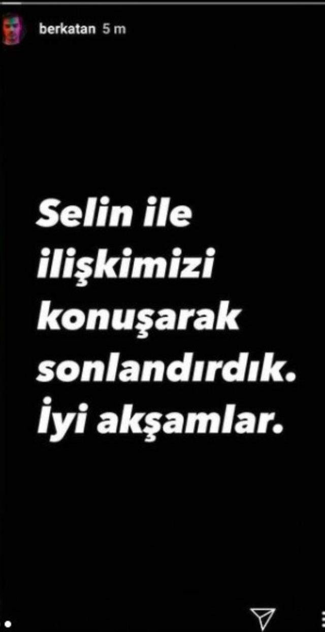 Berk Atan ve Selin Yağcıoğlu çifti ilişkilerini noktaladı