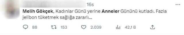 Melih Gökçek, 8 Mart Dünya Kadınlar Günü'nde Anneler Günü'nü kutladı