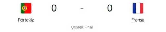 Portekiz Fransa maçı kaç kaç, bitti mi? MAÇ SONUCU! Portekiz Fransa maçı ne oldu?