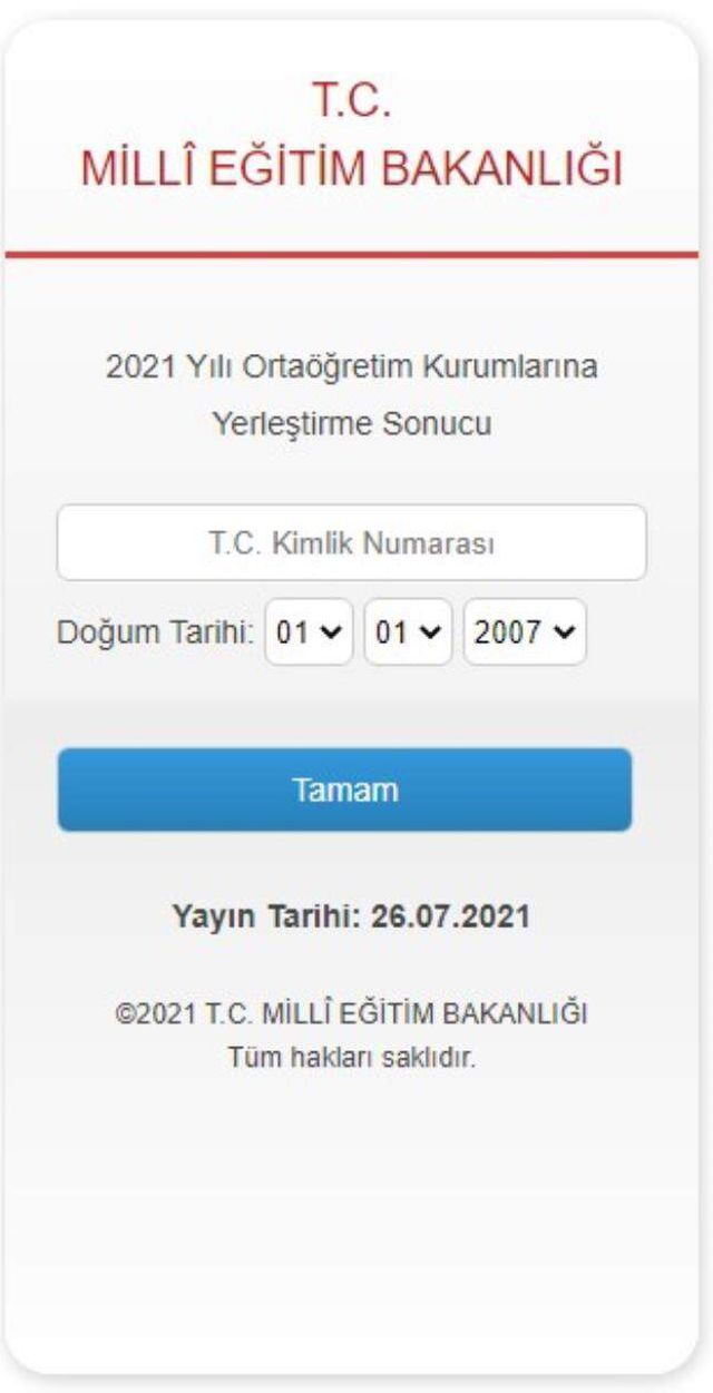 Tercihler açıklandı mı? LGS 2021 1. yerleştirme tercih sonuçları açıklandı mı? Nereden bakılır?