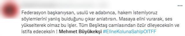 TFF Başkanı Mehmet Büyükekşi'nin basın toplantısında yaptığı hareket ortalığı ayağa kaldırdı