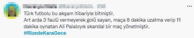 'Rize'de kara gece' etiketi gündemin zirvesine oturdu! Galatasaray maçının hakemine benzeri görülmemiş tepki