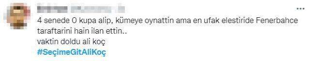 Ali Koç'a görülmemiş çağrı! Saran'ın adaylığı sonrası Fenerbahçe taraftarı ayağa kalktı