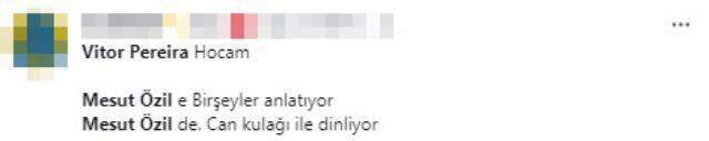Vitor Pereira'yla çekilen fotoğrafını paylaşan Mesut Özil, taraftarı mest etti
