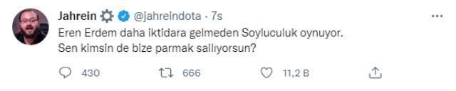 İmamoğlu'na karşı söylediği sözler tartışmaya yol açtı! Jahrein ve CHP'li Eren Erdem birbirine girdi