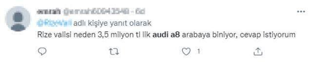 Rize Valisi'nin milyonluk makam aracı sosyal medyanın dilinde! Yerden yere vuruyorlar