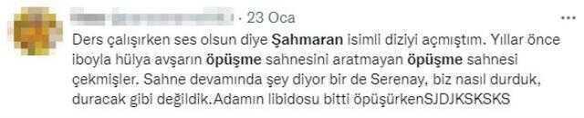 Serenay Sarıkaya ve Burak Deniz'in öpüşme sahnesi akıllara İbrahim Tatlıses ve Hülya Avşar'ı getirdi