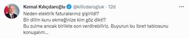 Son Dakika: Kılıçdaroğlu'ndan hükümete elektrik faturası resti: Zamlar geri çekilmezse ödemeyeceğim