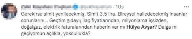 Türkiye ekonomisini değerlendirirken 'Gerekirse simit yenecek' diyen Hülya Avşar'a tepkiler çığ gibi büyüyor