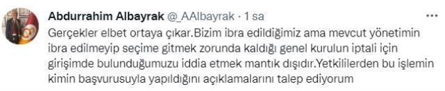 Galatasaray'da seçim öncesi ortalık karıştı! Abdurrahim Albayrak'tan 'şikayet' iddialarına çok sert yanıt