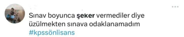 KPSS sınavına adaylara dağıtılmayan şeker damga vurdu! Mesaj üstüne mesaj yayımladılar