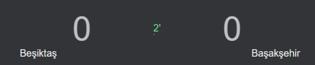 Beşiktaş Rams Başakşehir maçı kaç kaç, bitti mi MAÇ SKORU! Beşiktaş Rams Başakşehir maçı kaç kaç, canlı maç skoru!