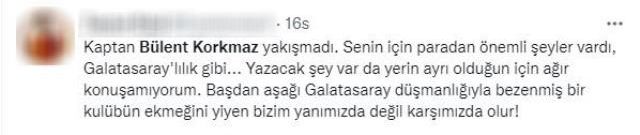 Galatasaraylı taraftarlar, Çaykur Rizespor'a imza atan Bülent Korkmaz'a tepki gösterdi