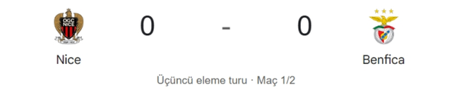 Nice Benfica maçı kaç kaç, bitti mi? MAÇ SONUCU! Nice Benfica golleri kim attı, canlı maç anlatımı!