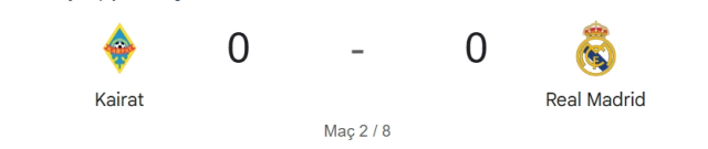 Kairat Real Madrid maçı kaç kaç, bitti mi? MAÇ SONUCU! Kairat Real Madrid golleri kim attı, canlı maç anlatımı!