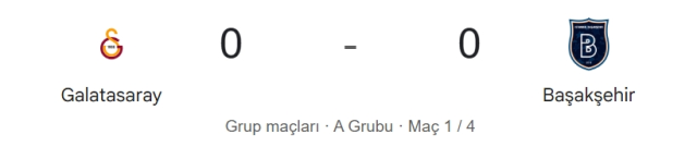 Galatasaray Başakşehir maçı kaç kaç? MAÇ SONUCU! Galatasaray Başakşehir golleri kim attı, canlı maç anlatımı!
