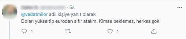 Vedat Milor'ün doların 1 liraya düşmesi yaptığı ironi, yorum bombardımanına tutuldu