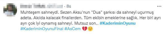 Akın Akınözü'nün final yapan Kaderim Oyunu dizisindeki performansı izleyicilerden tam not aldı