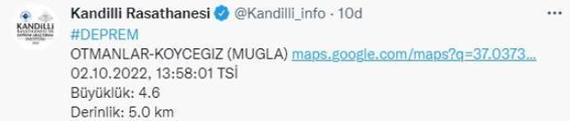 Son Dakika: Muğla'da 4.8 büyüklüğünde deprem! Sarsıntı çevre illerden de hissedildi