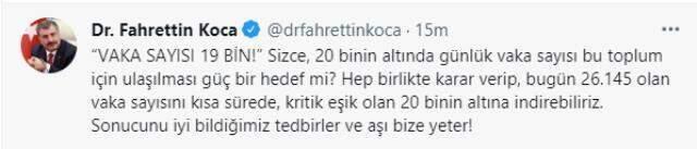 Son Dakika: Türkiye'de 25 Eylül günü koronavirüs nedeniyle 193 kişi vefat etti, 26 bin 145 yeni vaka tespit edildi