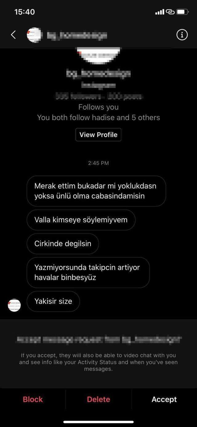 Camdaki Kız'ın Tako'su Hamza Yazıcı, sevgilisine atılan çirkin mesajları ifşa etti