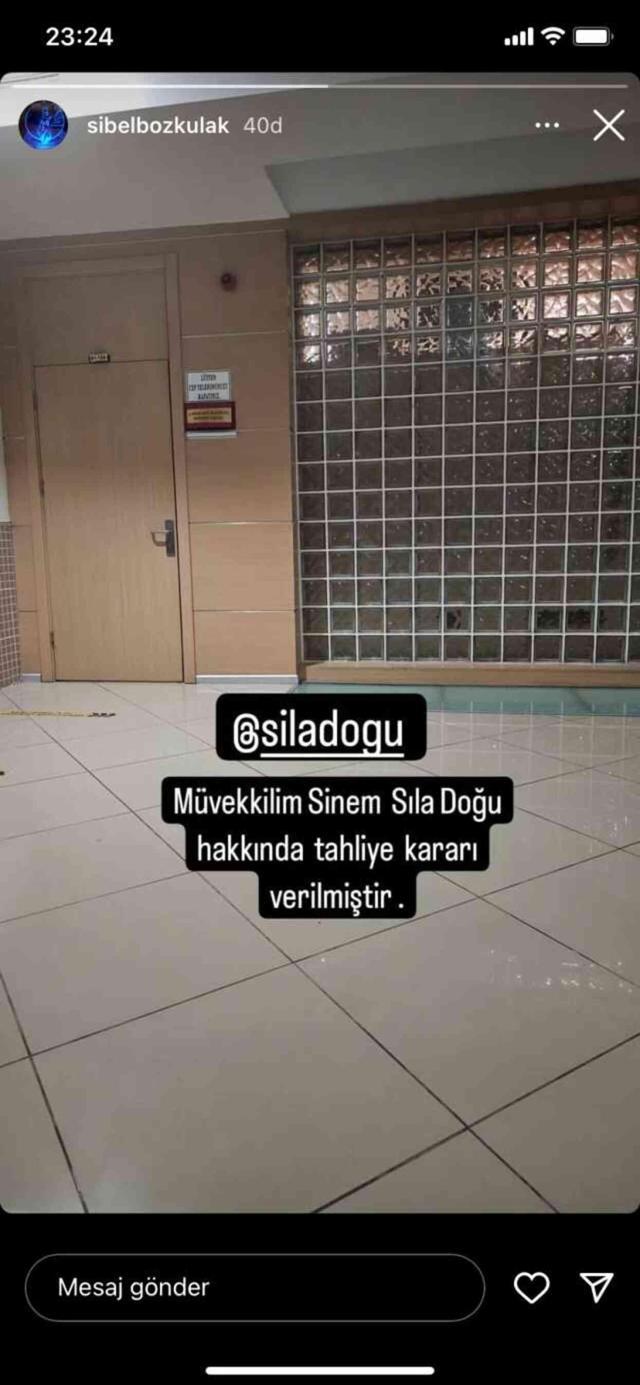 Dilan Polat'ın ablası Sıla Doğu hakkında tahliye kararı verildi