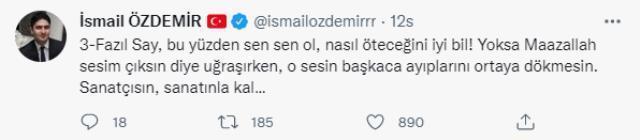 Fazıl Say'ın Ekrem İmamoğlu'na destek paylaşımına MHP'den sert tepki: Sen sen ol, nasıl öteceğini iyi bil