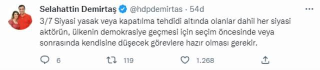 Seçimler yaklaşırken Selahattin Demirtaş'tan muhalefete çağrı: Artık kısır tartışmalara son verme zamanı