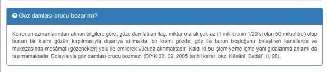 Göz damlası orucu bozar mı? Diyanet fetvaları!