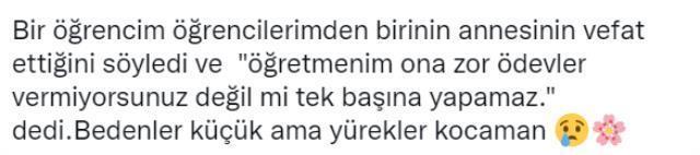Öğretmenin, annesi vefat eden öğrencisiyle ilgili paylaşımı okuyanları hüngür hüngür ağlattı
