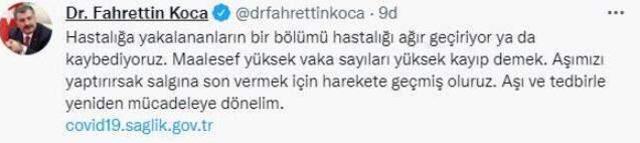 Son Dakika: Türkiye'de 21 Ağustos günü koronavirüs nedeniyle 232 kişi vefat etti, 19 bin 351 yeni vaka tespit edildi