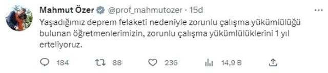 Son Dakika: Deprem sonrası öğretmenleri ilgilendiren yeni karar! Zorunlu çalışma yükümlülükleri 1 yıl ertelendi