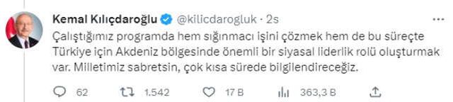 Cumhurbaşkanı Adayı Kılıçdaroğlu: 'Cumhurbaşkanlığımın İki Önemli Hedefi Var: Suriyelileri Vatanlarına Kavuşturmak.