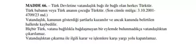 Bahçeli'den Anayasa'nın 66. maddesiyle ilgili tartışmalara sert tepki
