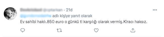 Evden çıkarttığı kiracısının euro cinsinden verdiği depozitoyu TL olarak geri ödedi! Ev sahibinin paylaşımı sosyal medyayı ikiye böldü